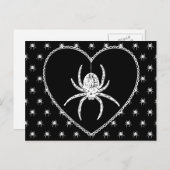 Carte Postale Spider Heart (Devant / Derrière)