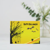 Carte postale Spider On Web Halloween (Debout devant)