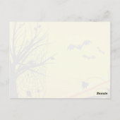 Carte postale Spider On Web Halloween (Dos)