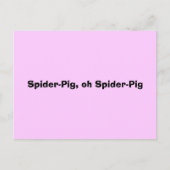Carte Postale Spider-Pig (Devant)