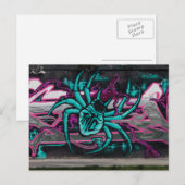 Carte Postale Spider Turquoise (Devant / Derrière)