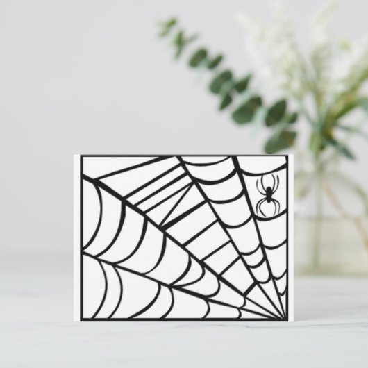 Carte Postale Spider Web (Debout devant)