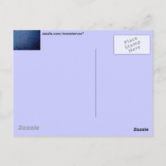 Carte Postale Spider Web (Dos)