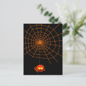 Carte postale Spider Web Halloween (Debout devant)