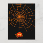 Carte postale Spider Web Halloween (Devant)