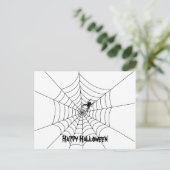 Carte postale Spider Web Halloween (Debout devant)