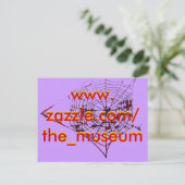 Carte Postale Spider Web Le MUSÉE Zazzle le_musée (Debout devant)
