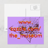 Carte Postale Spider Web Le MUSÉE Zazzle le_musée (Devant / Derrière)