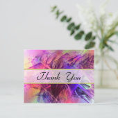 Carte Postale Spiky Shiny Shards Abstract Design Merci (Debout devant)