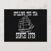 Carte Postale Spilling The Tea Depuis 1773 Juillet Enseignant D' (Devant)