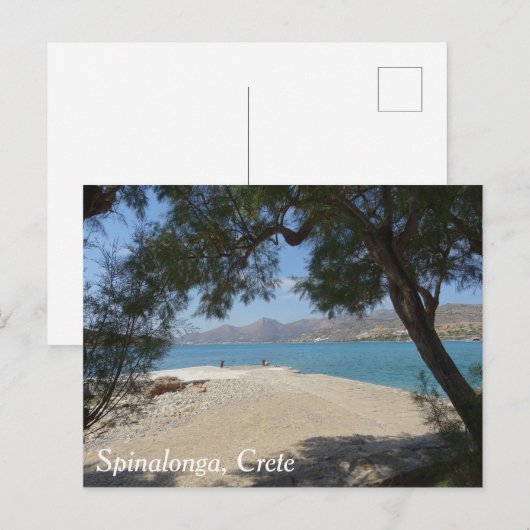 Carte Postale Spinalonga, Crète (Devant / Derrière)
