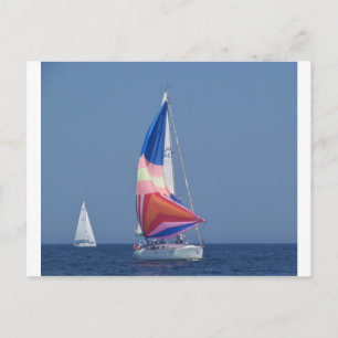 Carte Postale Spinnaker multicolore