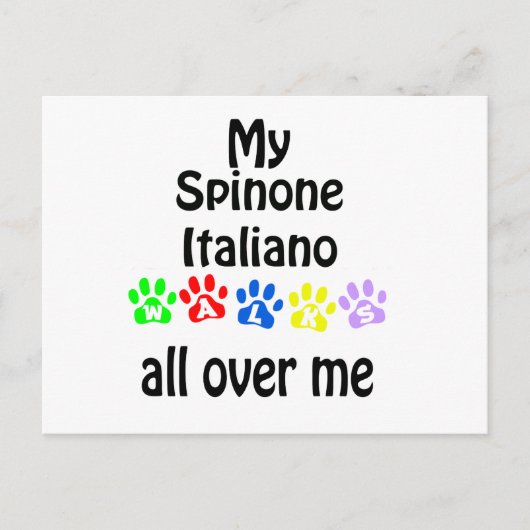 Carte Postale Spinone Italiano Marche Design (Devant)