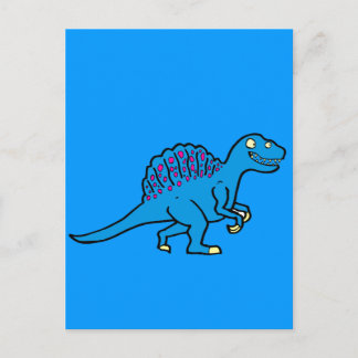 Carte Postale Spinosaure bleu