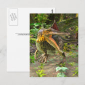 Carte Postale Spinosaure dinosaure (Devant / Derrière)