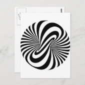 Carte Postale Spiral optique 3D (Devant / Derrière)