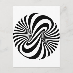 Carte Postale Spiral optique 3D