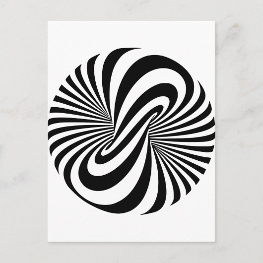 Carte Postale Spiral optique 3D (Devant)