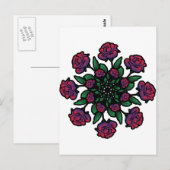 Carte Postale Spiral rose (Devant / Derrière)