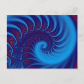 Carte Postale Spirale bleue (Devant)