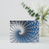 Carte Postale Spirale bleue (Debout devant)