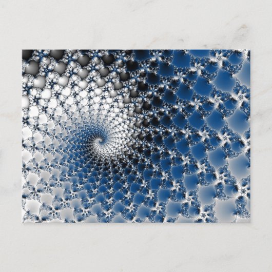 Carte Postale Spirale bleue (Devant)