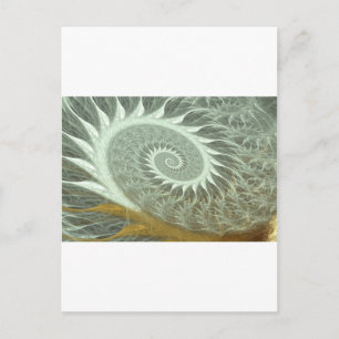Carte Postale Spirale cosmique - Géométrie sacrée Spirale dorée