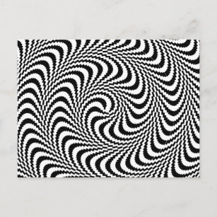 Carte Postale Spirale de bloc optique colorable