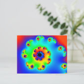 Carte Postale Spirale de fleurs 1 (Debout devant)