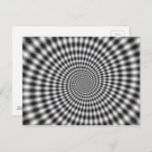 Carte Postale spirale d'illusion optique (Devant / Derrière)