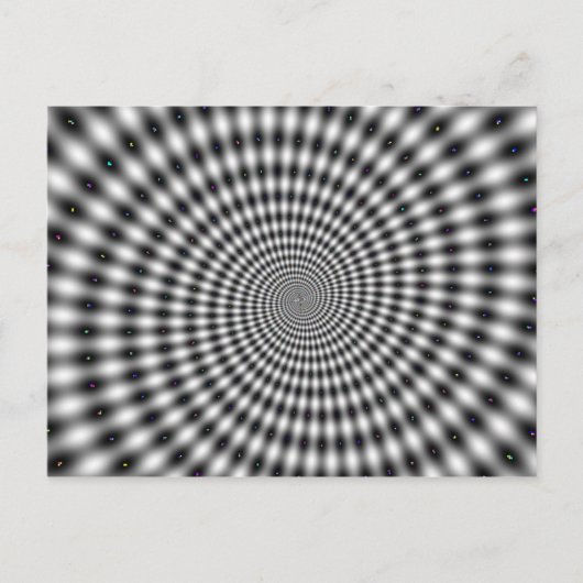 Carte Postale spirale d'illusion optique (Devant)