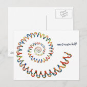 Carte Postale spirale du sourire (Devant / Derrière)