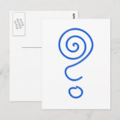 Carte Postale Spirale Fragezeichen Spiralfragezeichen (Devant / Derrière)