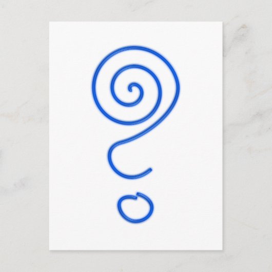 Carte Postale Spirale Fragezeichen Spiralfragezeichen (Devant)