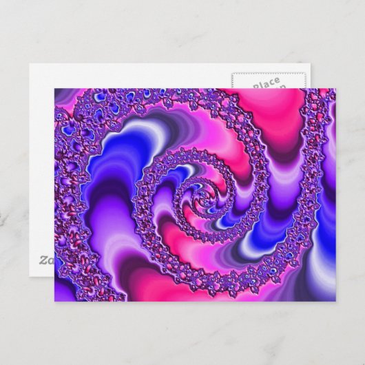 Carte Postale Spirale pourpre (Devant / Derrière)