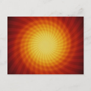 Carte Postale Spirale Solaire : Art Abstrait :