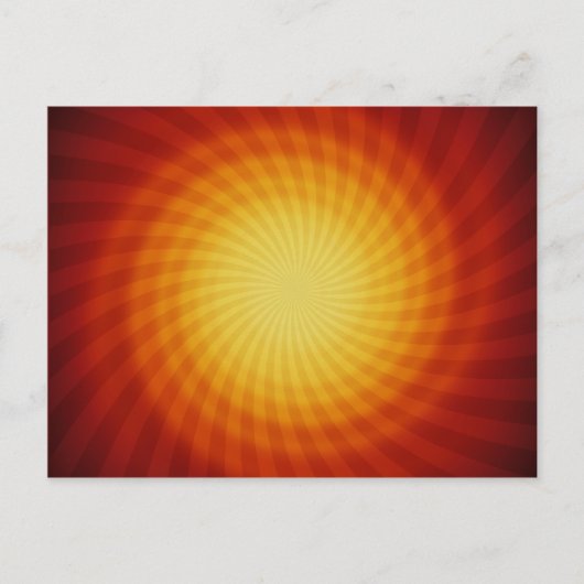 Carte Postale Spirale Solaire : Art Abstrait : (Devant)