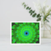 Carte Postale spirale verte (Debout devant)