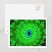 Carte Postale spirale verte (Devant / Derrière)