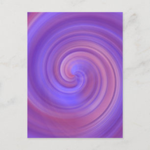 Carte Postale Spirale - Violet rose