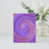Carte Postale Spirale - Violet rose (Debout devant)