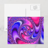 Carte Postale Spirale violette (Devant / Derrière)
