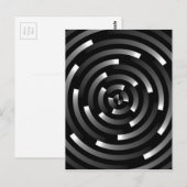 Carte Postale Spirales Abstraites A (Devant / Derrière)
