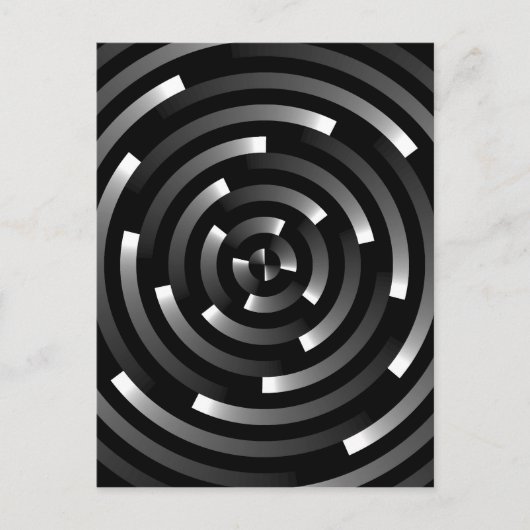 Carte Postale Spirales Abstraites A (Devant)