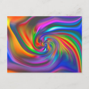 Carte Postale Spirales Arrière - plans Abstraites Soft II
