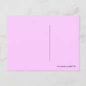 Carte Postale Spirales roses Cœur violet devant dos blanc (Dos)