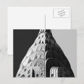 Carte Postale Spire de construction Chrysler (Devant / Derrière)