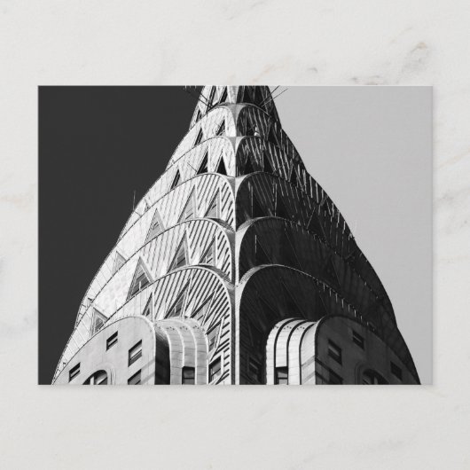 Carte Postale Spire de construction Chrysler (Devant)