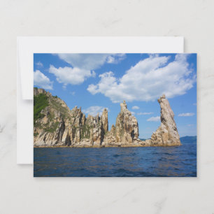 Carte Postale Spires côtiers majestueux - Triozyorye, Mer du Jap