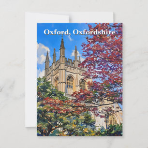 Carte Postale Spires d'automne - Cathédrale d'Oxford à l'automne